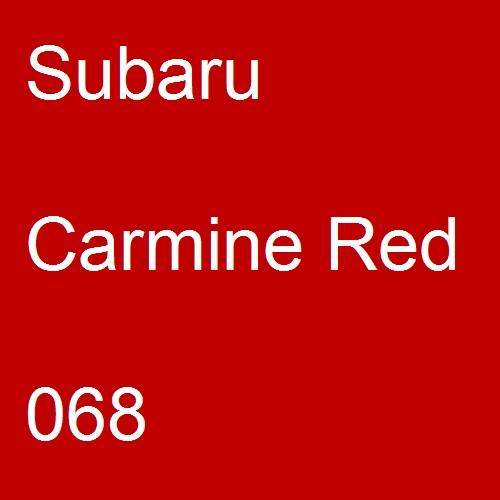 Subaru, Carmine Red, 068.